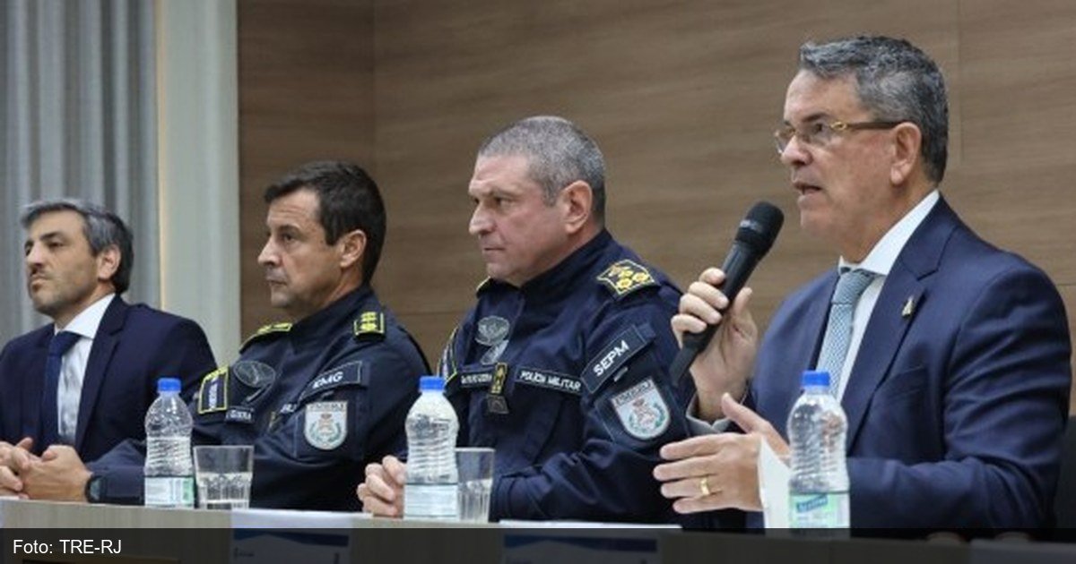 Reunião entre TRE-RJ e comando da PMERJ sobre segurança eleitoral